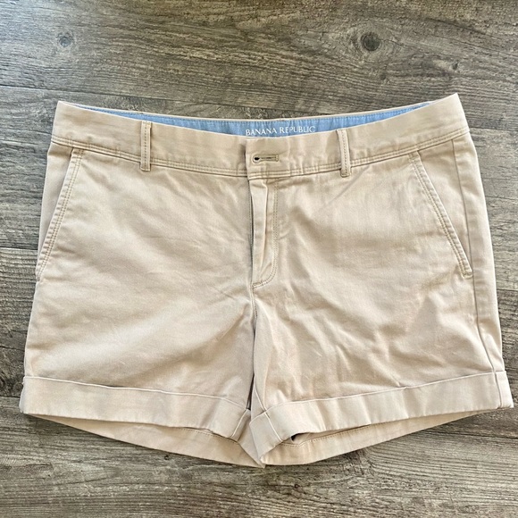 Banana Republic City Chino shorts Khaki sz 8 - Picture 4 of 5